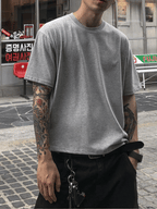 Boxy 寬短 簡約 俐落 短袖 上衣 / 3色 - WHATEVER STUDIO