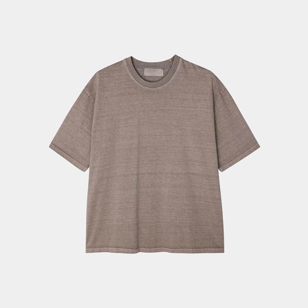 水洗 Boxy 寬短 簡約 俐落 短袖 上衣 / 3色 - WHATEVER STUDIO