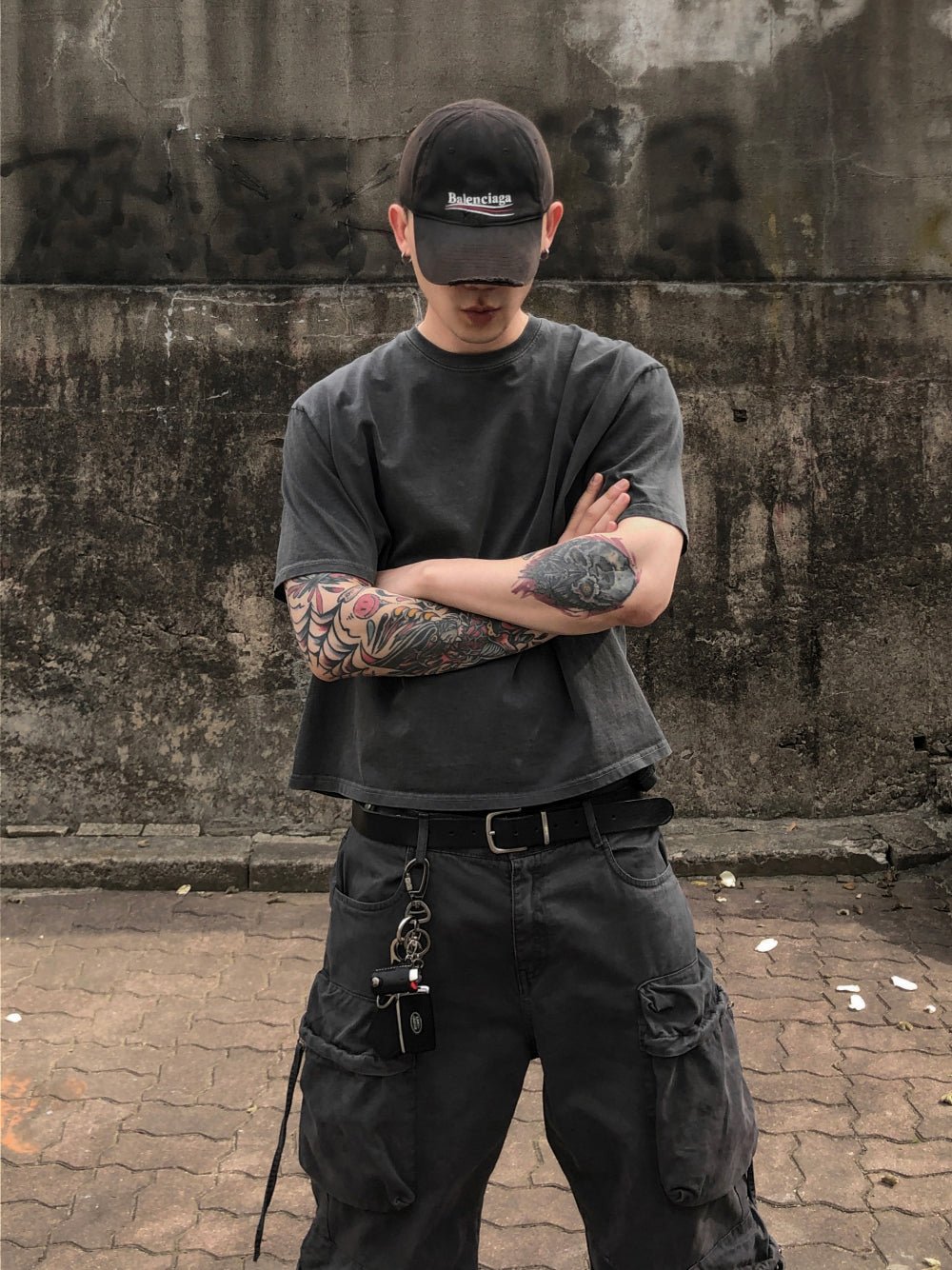 水洗 Boxy 寬短 簡約 俐落 短袖 上衣 / 3色 - WHATEVER STUDIO