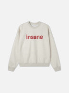 insane 印花 落肩 短版 大學T / 3色 - WHATEVER STUDIO