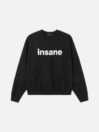 insane 印花 落肩 短版 大學T / 3色 - WHATEVER STUDIO