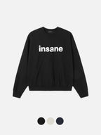 insane 印花 落肩 短版 大學T / 3色 - WHATEVER STUDIO