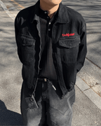 Undefeated 刺繡 雙拉鍊 牛仔外套 - WHATEVER STUDIO